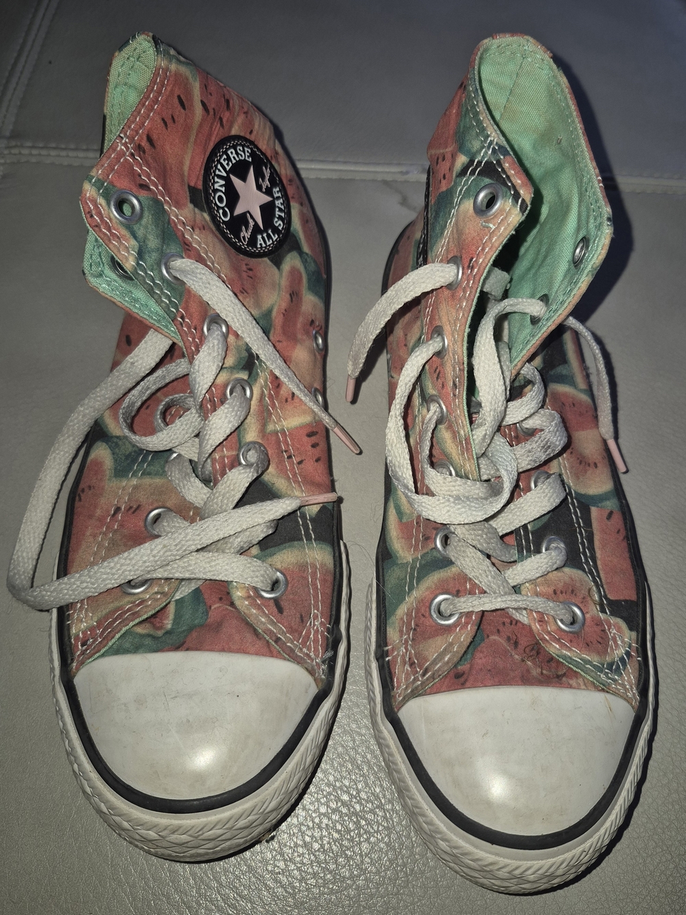 Converse Kids High Top Sneakers With Watermelon Slices